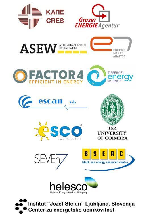 Parceiros do Projecto EPC+ 13 parceiros de 11 países Áustria, Alemanha, Bélgica, Bulgária, Espanha, Eslovénia, Grécia, Irlanda, Itália, Republica Checa,