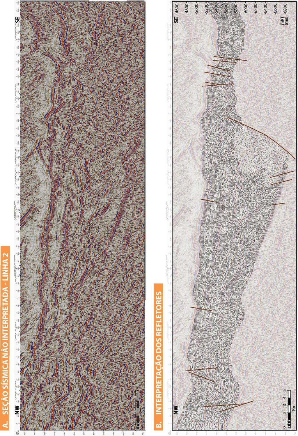 36 Figura 5. Linha sísmica 2. A.