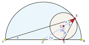 Aplicndo o Teorem de Pitágors no triângulo DEM, vem 1 DM = EM + DE DM = 1 + 5 DM =. Por conseguinte, ddo que DH é um rco de circunferênci com centro em M, encontrmos EH = HM EM = 1+ 5.