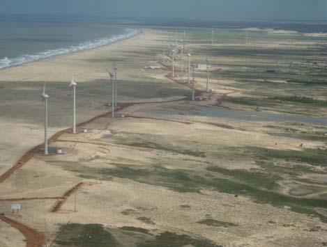 Parque Eólico Trairi - 25,4 MW 11 aerogeradores Capacidade Instalada: 30,0 MW Capacidade Comercial 1 : 16,5 MWm