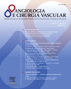 Angiol Cir Vasc. 2014;10(4):212 216 ANGIOLOGIA E CIRURGIA VASCULAR www.revportpneumol.org www.elsevier.