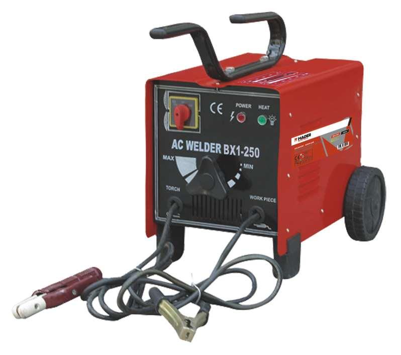 Soldador Ventilado Equipo de Soldadura Ventilado AC Arc Welding Set BX1-200 200A. Corrente/ Corriente/Current: 70-200A. Voltagem sem Carga/ Voltaje sin Carga/ No Load Voltage: 51V.