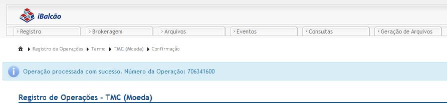 VOLTAR: Se houver algo incorreto nas informações, clicar em voltar para retornar à tela anterior.