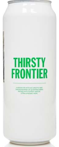 THIRSTY FRONTIER Session IPA 4,7% ABV 51 IBU SUR MOTUEKA Sour 6% ABV 30 IBU Denominada como uma cerveja fácil e agradável de beber, a Thirsty Frontier é considerada leve e delicada, mas se mantém