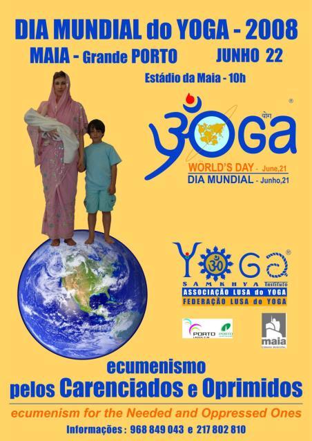 da Confederação Portuguesa do Yoga CONPORYO, Federação Lusa do Yoga - FLY, e da