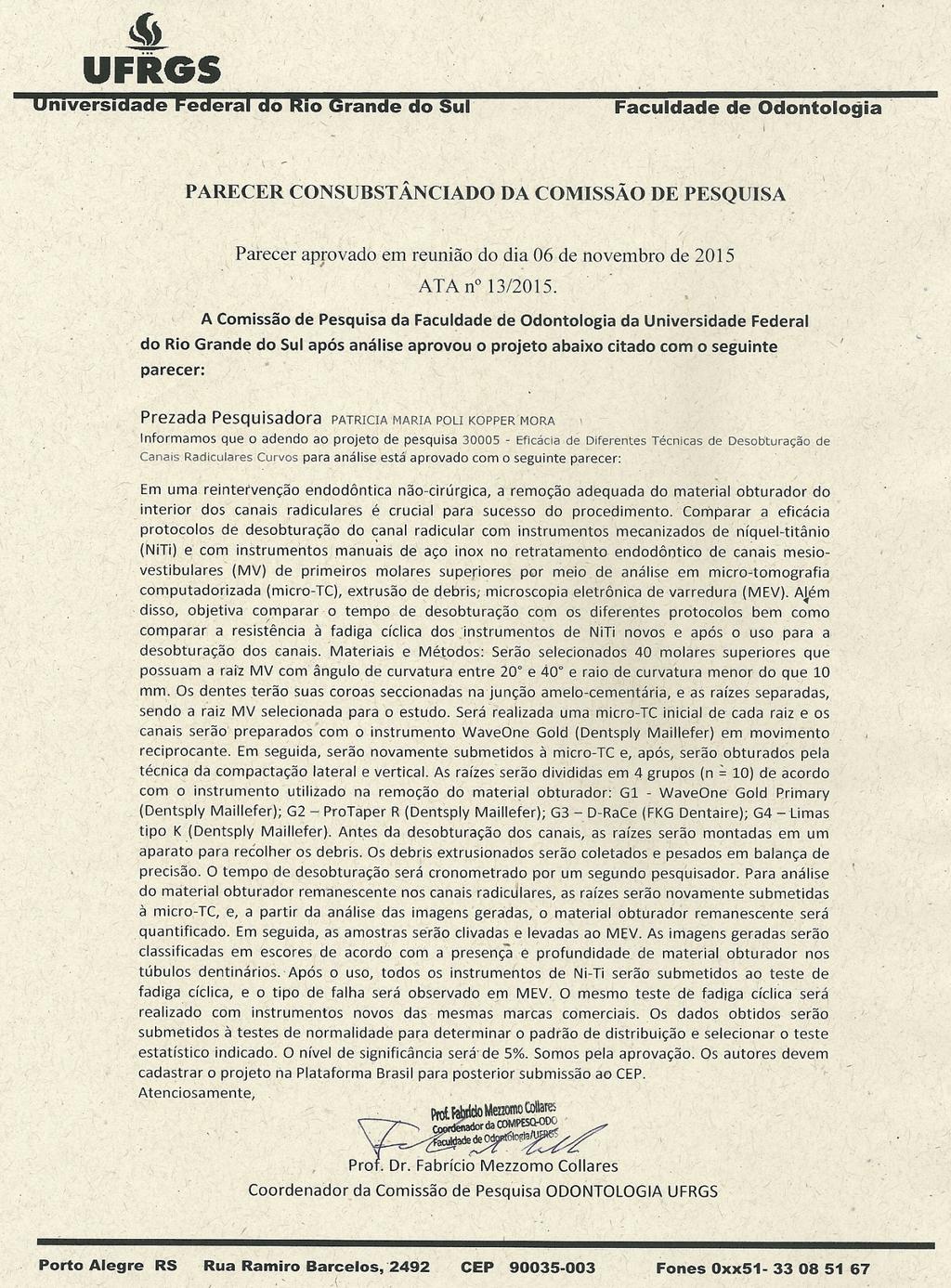 78 ANEXO D - Carta de aprovação da comissão científica