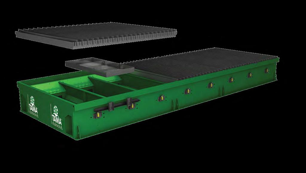 acionamento elétrico > BANCO WT Para corte de chapas até 200 mm de espessura Tanques com setores aspirantes de 500 mm, extraíveis por cima Menos manutenção devido à maior capacidade dos tanques