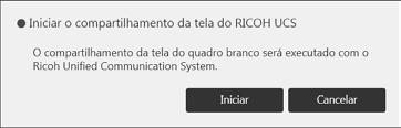 Conectar um dispositivo de videoconferência ao equipamento Ao utilizar a função RICOH UCS Screen Sharing, você pode receber uma tela que é exibida nos dispositivos ou aplicativos a seguir.