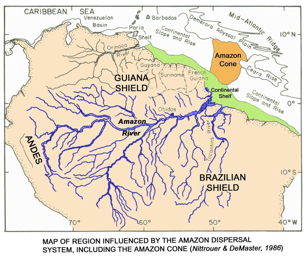 (i) The Amazon Fan contains a large contribution of Andean material (ii) However one of key points