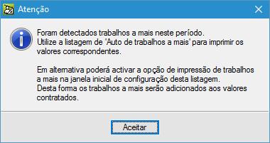 trabalhos a mais e trabalhos a menos,