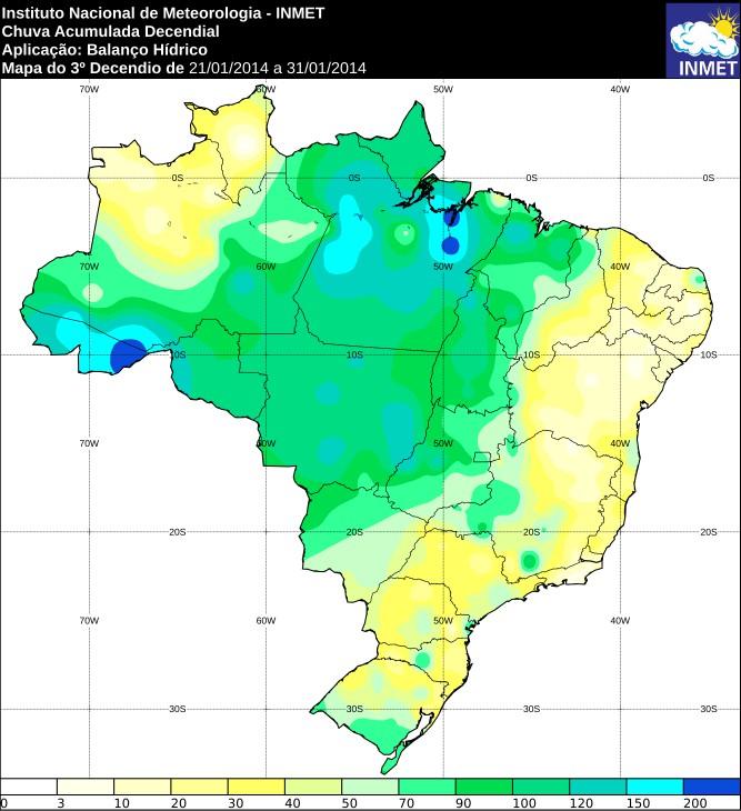 Figura 9 huva acumulada e deficit/excesso hídrico de 21 a