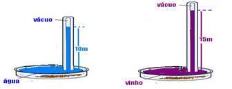 II) A pressão atmosférica só fará diferença se pelo menos uma das extremidades do recipiente estiver fechada. III) A menor coluna de líquido sempre será daquele que possui menor densidade.