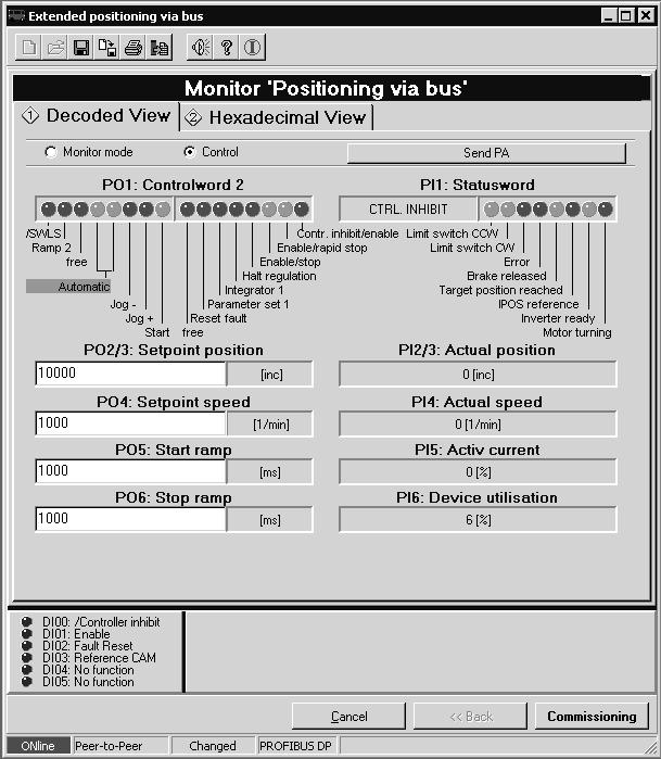 I 0 Operação e Manutenção Modo automático.