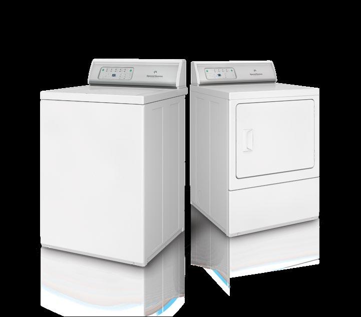 Todas as máquinas Speed Queen incorporam tecnologias de lavanderia comercial em máquinas construídas para
