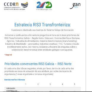 Questionários online Web da RIS3T: web de apoio ao processo participativo 6 grupos de trabalho 70 questionári os
