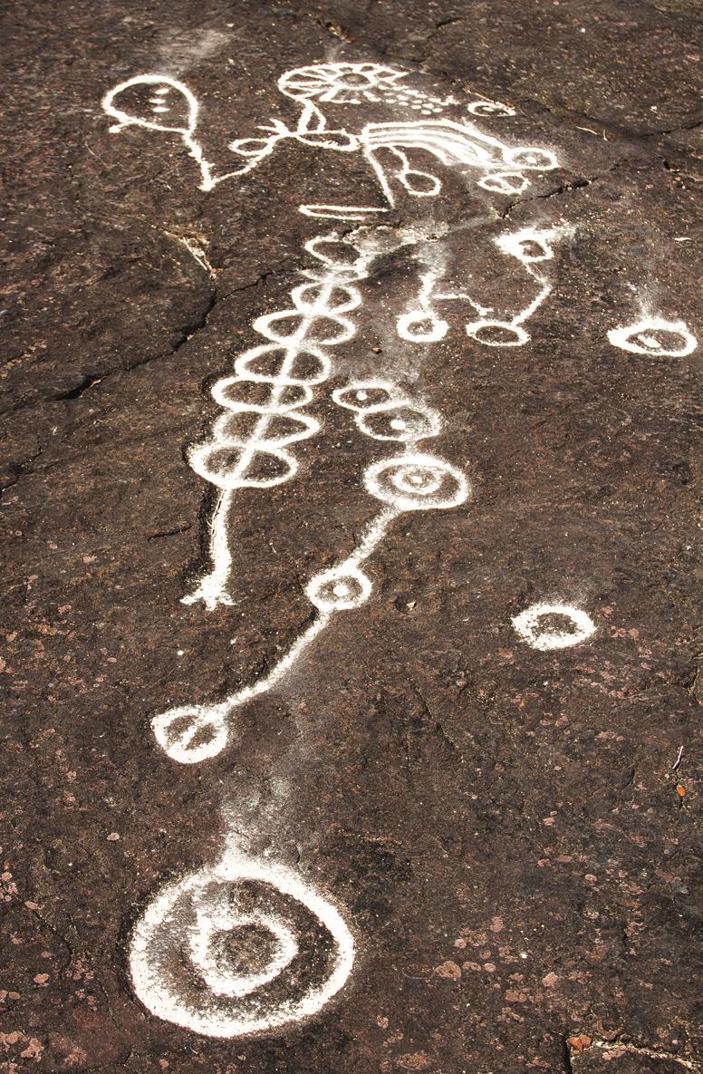 Petroglifos Sítio Arqueológico do Bisnau em Formosa O Sítio Arqueológico do Bisnau não escapou da ação do ser humano que esculpiu símbolos em um