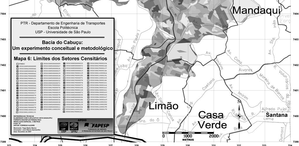 Base de Dados Sócio-econômica Censo IBGE 2000 IBGE - Total: 442 Setor Censitário * * * * * * * Sem dados do Censo * * * * RECURSOS EMPREG GADOS NA PESQUISA Procedimentos estatísticos e classes de