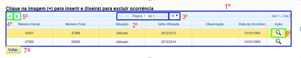 ocorrência. Obs.: Campo não obrigatório. Obs.: Para executar essa operação, leia o item 5.2.1 (Imagens da Ocorrência).