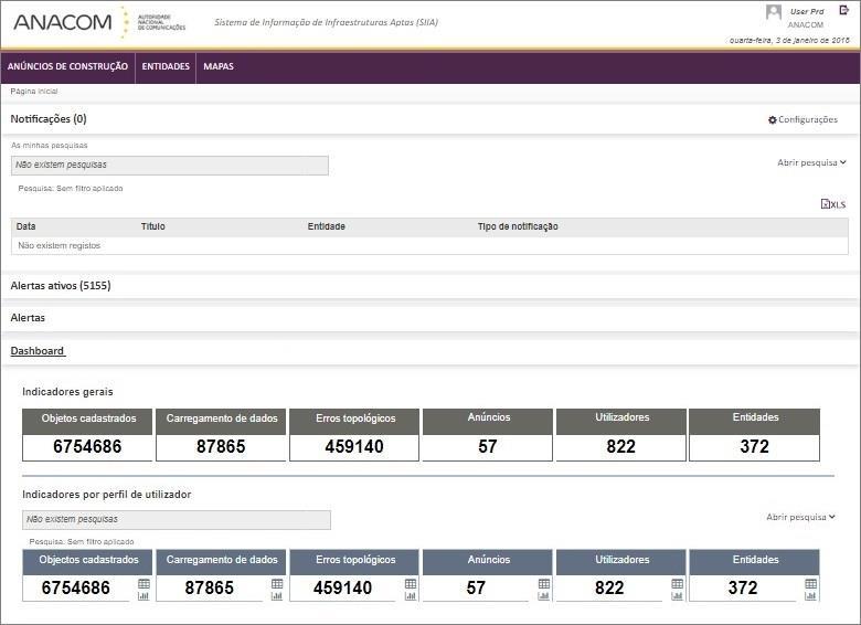 É importante referir que em toda a aplicação é possível exportar a informação pretendida para Excel. Para efetuar esta ação é necessário selecionar o botão esteja visível. sempre que este 2.1.