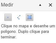 carregar em ou Figura 64 - Tipo de medição Linha o Se selecionar a opção Polígono, deve: Selecionar o tipo de medição Linha Desenhar um polígono no