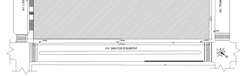 todas as ruas do seu entorno, a escolha do terreno se deu pelo fato de