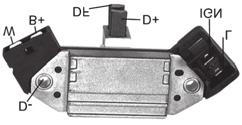 Ik5135 MAGNETI MARELLI 14v, Campo Negativo "Circuito B" Alternator / Replaces/ IK5136 MAGNETI MARELLI 14V, Campo positivo "Circuito A" Terminais L, DFM, S, IG / Casado com