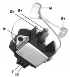 Valeo: 92955, NC692, ZL127. IK5573 14V, Campo positivo / "Circuito A". VALEO Alternator / Diversos: Renault R21, R19 RT Clio, Volvo, AMC.