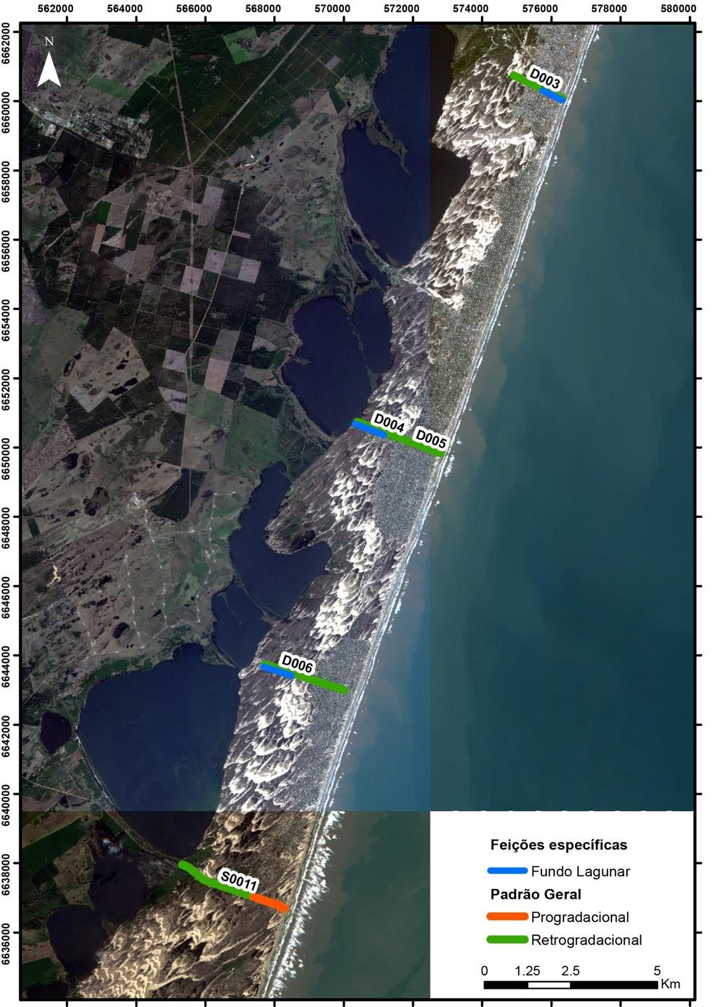 Figura 24. Mapa da porção sul da área de estudo.