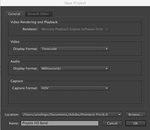 Criar o projeto Abra o Adobe Premiere CS6 e clique em New Project, conforme a Figura 1.