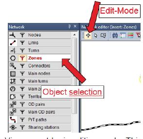 2. Visualizar e editar objetos Para ter um olhar mais atento sobre os resultados que você pode zoom in e zoom out no editor de rede.