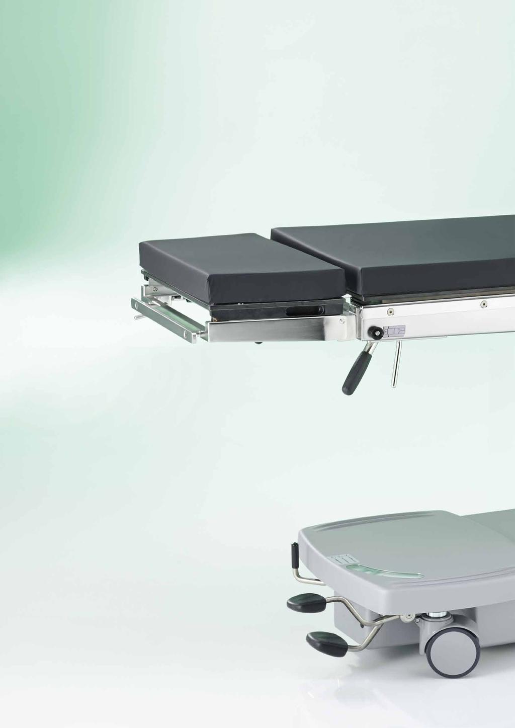 Mesa cirúrgica OPX mobilis 200 Leve e fácil de conduzir Operar independentemente do local e da energia Para colocação de cassetes de filmes radiológicos, segmento para mesa rádio-transparente