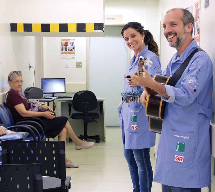 atendimento Projeto Promovendo Cultura nos Hospitais local áreas clínicas resultado Santa Casa de Misericórdia de São Paulo