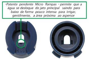 natureza.0000000000000000000000000 Vista frontal do bocal Vista posterior do bocal 1 - Cria um jato coeso para máxima distância de alcance. 2.