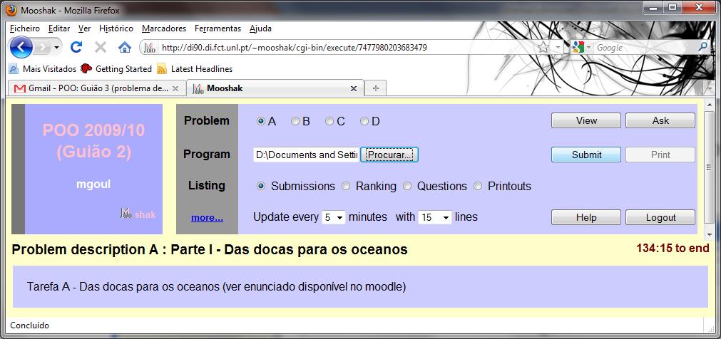 favor. A razão é simples: se a resposta está aqui e você pergunta à mesma, está a dizer ao docente que não leu o manual. Já está? Então, continuemos.