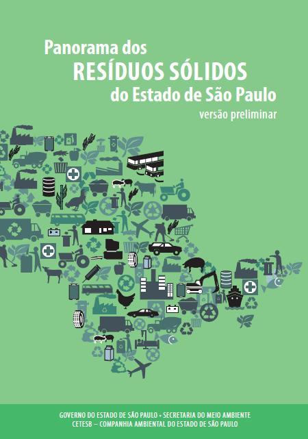 Panorama dos Resíduos Sólidos O Panorama dos Resíduos Sólidos do Estado de São Paulo ficou em Consulta Pública do dia 16 de janeiro até 30