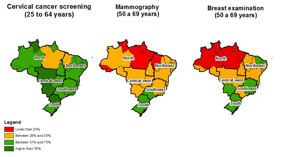 Comparação geográfica da qualidade