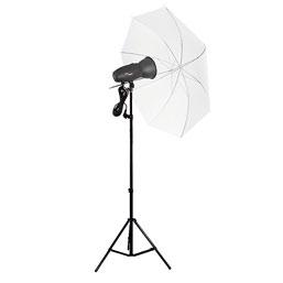 6m 1x Beauty Dish 42cm FotoQuantum Flash Kit FQM-250/500 (Montagem Bowens) sombrinha translúcida 110cm MPN: