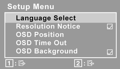 Controle Explicação Display Mode (Modo de Apresentação) faculta dois modos de espaços de cores. A configuração de fábrica para este produto é modo PC.