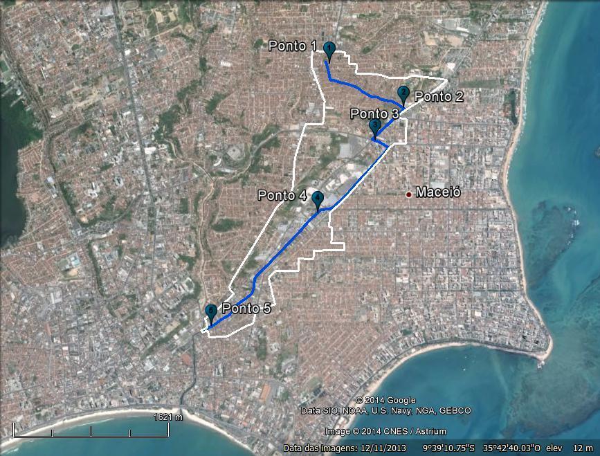 METODOLOGIA Área de Estudo A área de estudo compreende a bacia do Riacho do Sapo, localizada na cidade de Maceió/AL.