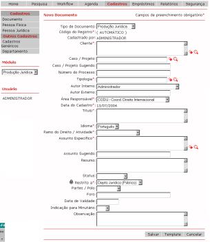 Excel, Power Point ou outro formato) Registra-se o documento no GED, o arquivo