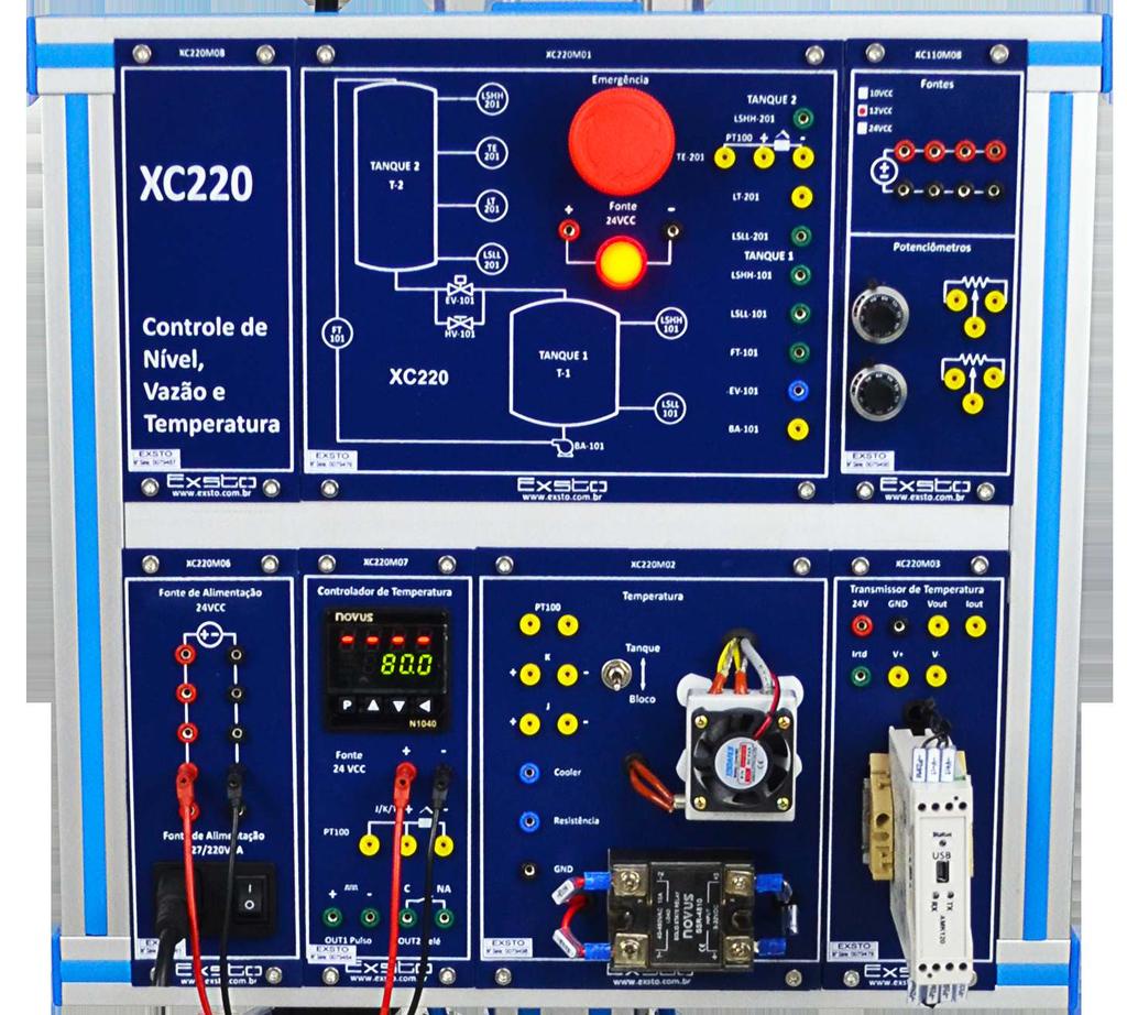 ALIMENTAÇÃO CARACTERÍSTICAS GERAIS - 127/220Vca, 50/60 Hz - Estrutura aterrada - Proteção de entrada: disjuntor IDR bipolar 25A / sensibilidade á 30mA - Chave liga/desliga - Cabo 2P+T - Botão de