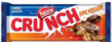 Negócios N Vendas Crunch Amendoim Terceira marca de chocolate da Nestlé mais vendida no mundo!