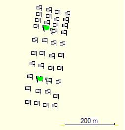 19 Figura 2: Croqui digitalizado da área de estudo, com os pontos georeferenciados. Fazenda Fortaleza, Ibaté, São Paulo. 10/02/2010.