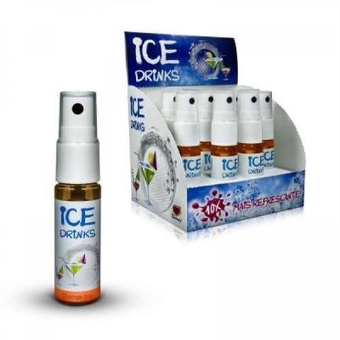 . Ice Drinks Orange 15ml Beijavel Para... ICE DRINKS ORANGE 15ML Ice Drinks orange é um óleo comestível e beijável para massagem em spray com sabor de laranja.