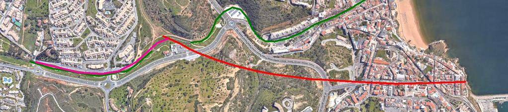 SOLUÇÃO RECOMENDADA Novo Túnel de desvio dos caudais da Ribeira de Albufeira (Em tempo seco, o caudal prossegue para jusante, pelo sistema