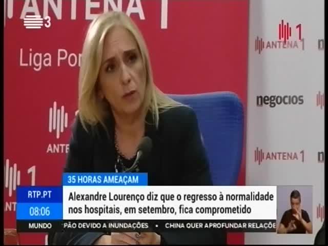 política desastrosa para a saúde. Declarações de Alexandre Lourenço.