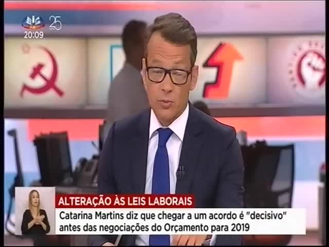 A32 SIC Duração: 00:00:47 OCS: SIC - Jornal da Noite ID: 75783155 07-07-2018 20:09 Alterações às leis laborais - Catarina Martins deixa aviso ao Governo http://www.pt.cision.