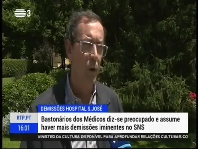 chefes de equipa de Cirurgia e Medicina interna do São José.