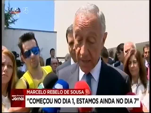 Comentários de Marcelo Rebelo de Sousa, Presidente da República.