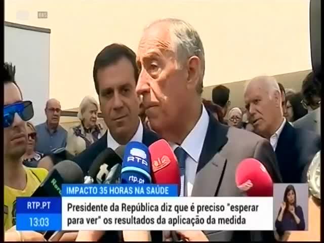 Declarações de Marcelo Rebelo de Sousa, Presidente da República. Repetições: RTP 3-3 às.